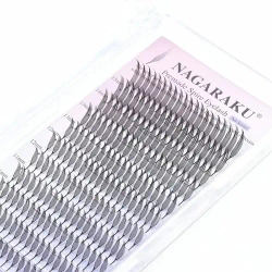 Ресницы черные NAGARAKU перья MIX