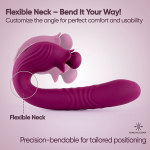 Фиолетовый вибратор для стимуляции точки G Selove Campanula Thrusting & Stroking G-Spot Vibrator Purple