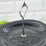 Фруктовница 3-х ярусная "Square soft color" 20/22,5/26см, стеклокерамика (00107100)