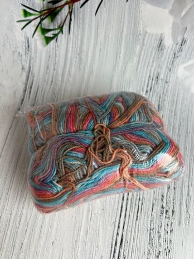 Пряжа носочная Аркобалено радужный микс 95г