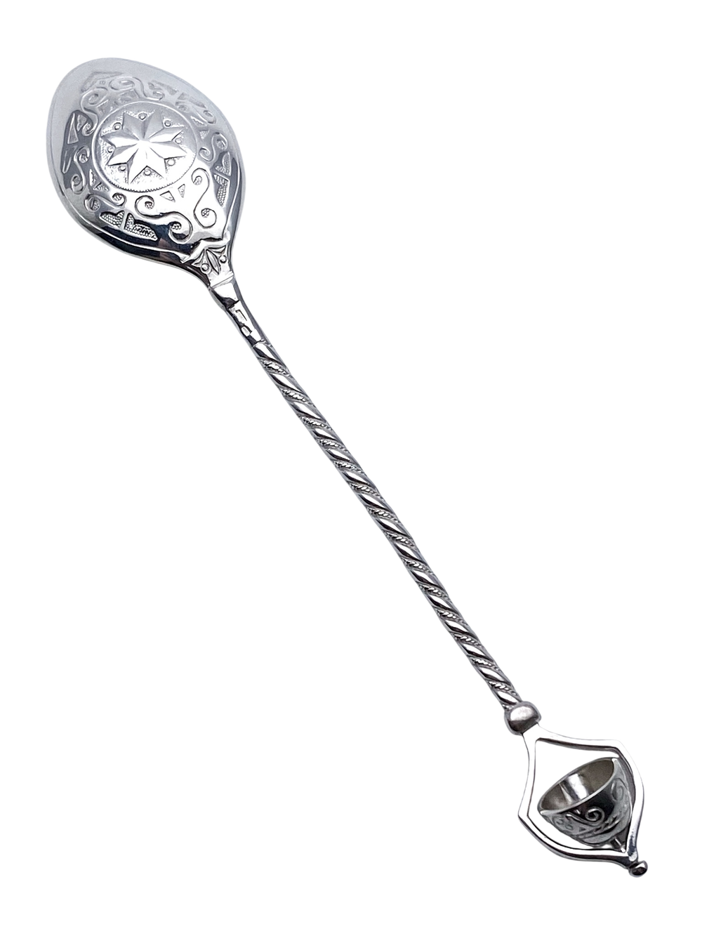 Ложка из серебра/Чернение