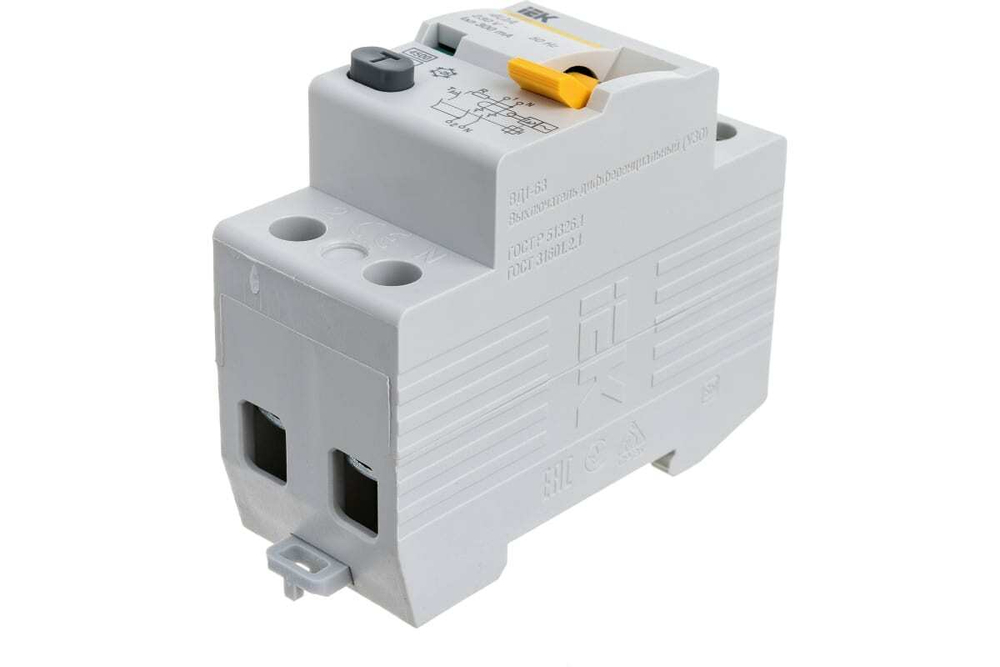 Выключатель дифференциальный (УЗО) ВД1-63 2Р 40А 300мА IEK