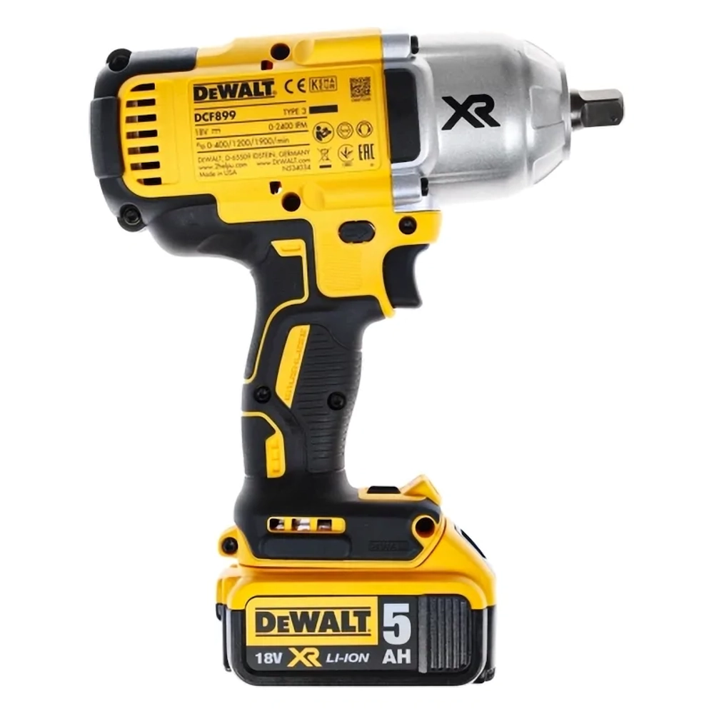 DeWalt DCF899P2 аккумуляторный гайковерт (2 x 5 Ач, ЗУ)