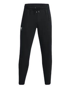 Теннисные брюки Under Armour Men's UA Essential Fleece Joggers - black/white