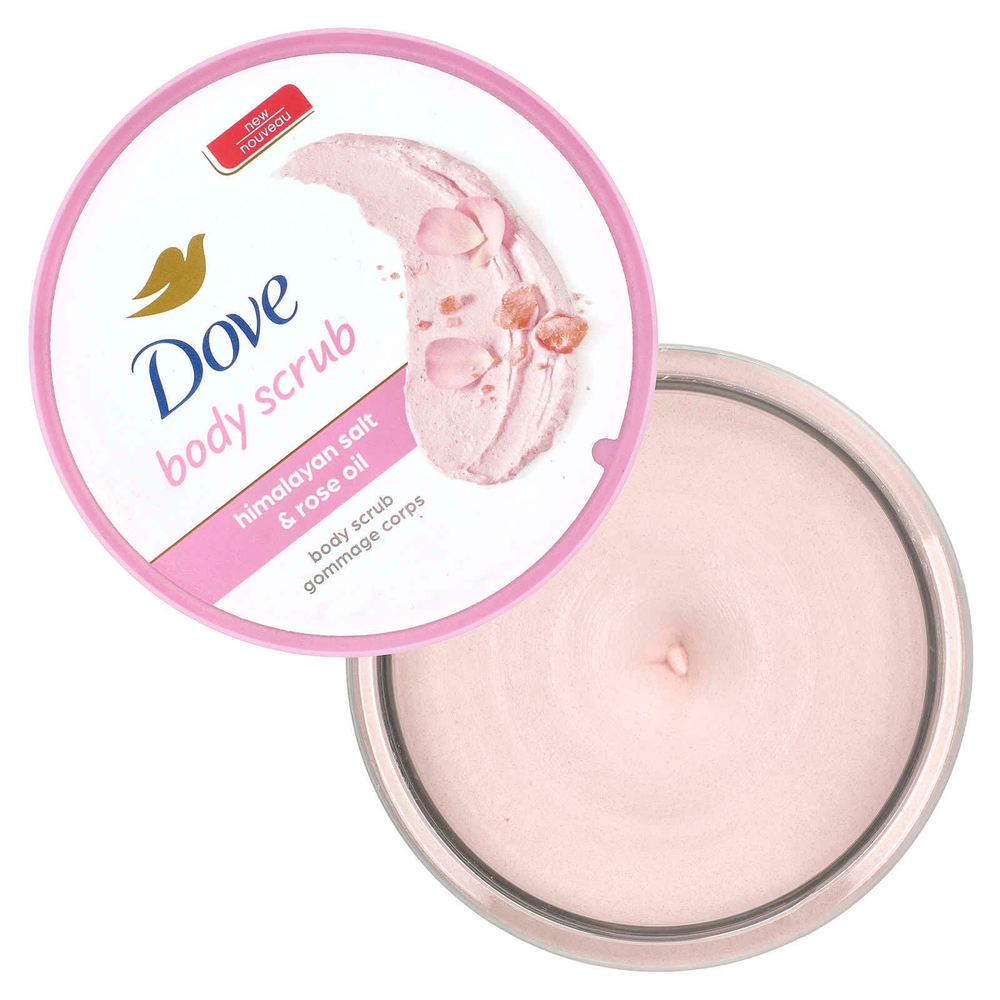 Dove, Скраб для тела, гималайская соль и розовое масло, 298 г (10,5 унции)