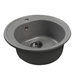 Мойкa ML-GMS102 СТАНДАРТ круглая, темно-серый (309), 500 мм (глуб. чаши 170)