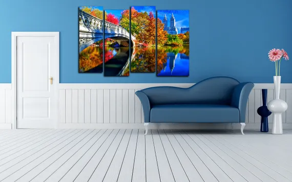 Модульная картина " Романтическая осень "