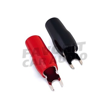 Клемма силовая Stinger SPT8124 Red/Black 4GA ВИЛКА (поштучно)