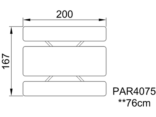 Пикник «Агора» - синий, HPL