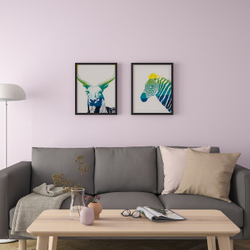 IKEA BILD  (ИКЕА БИЛД)  -  Плакат, Животные в спектре, 40x50 см