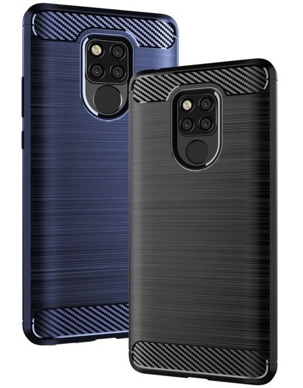 Чехол для Huawei Mate 20X цвет Blue (синий), серия Carbon от Caseport