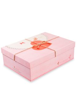 WF-21/3-B Коробка «Прямоугольник» цв.розовый