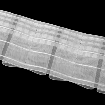 Шторная лента Oz-Is арт. 4422 МР, бантовые складки, коэф. сборки 1:3,0, цвет прозрачный (ширина 150 мм)