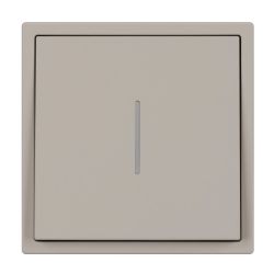 Механизм выключателя одноклавишный непроходной LED SWT-NOBE-MK01-SFPL-L-CA (230V, 10A) (Arlight, Кашемир) 059424