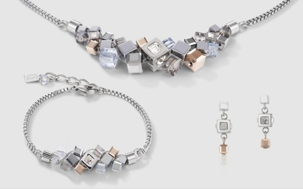 Серьги Coeur de Lion Silver-Rosegold 5037/21-1723