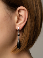 20148600 Серьги Роман с камнем