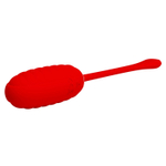 Красное перезаряжаемое виброяйцо Kirk (Цвет: красный)