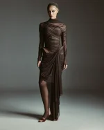 Платье Мэйсон, Коричневый