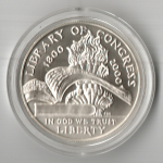 1 доллар 200 лет библиотеке Конгресса 2000 г. UNC