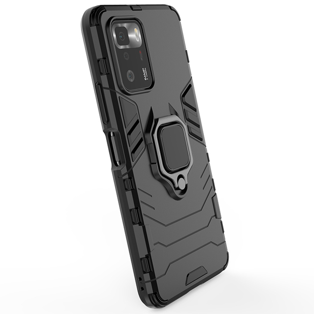 Противоударный чехол с кольцом Panther Case для Xiaomi Poco X3 GT