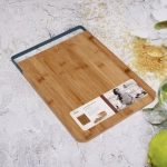 Доска разделочная бамбуковая «O'lala» 36,7*25,5*1,5см для хлеба с металлической ручкой