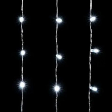 Светодиодный занавес с колпачком 2*3 м., 600 белых LED ламп, прозрачный провод ПВХ, IP65, LTC (PCL602CAP-10-2W)