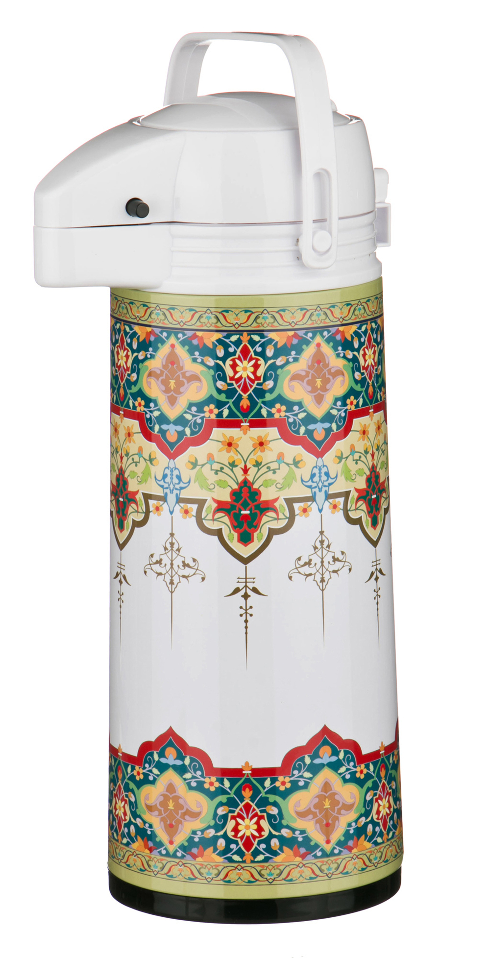 Термос Agness 1,9л стеклянная колба,помпа арт.910-605