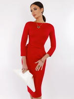 Платье облегающее миди