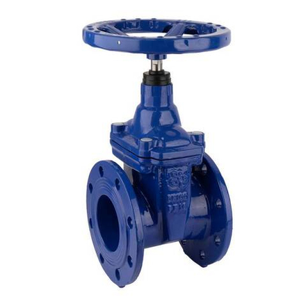 Задвижка с обрезиненным клином РАШВОРК 100-250-10, DN250 PN10, Ф/Ф со штурвалом