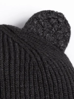 Шапка с ушками вязаная для детей