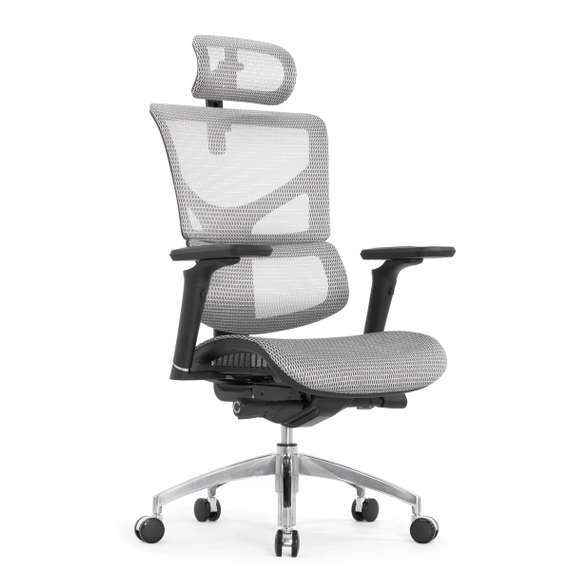 Кресло EXPERT 2 SAIL-ART SAS-MF01 T-06 White (подлокотник 6D(360), подголовник 5D, Сетка белая)