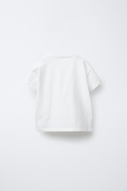 ZARA ФУТБОЛКА С БАНТАМИ, БЕЛЫЙ