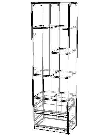 Шкаф ГРАНД-ЛАВОРО-19 левый