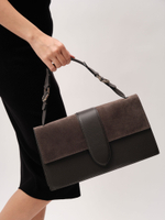 Кожаная сумка Deboro 30408 темный лес