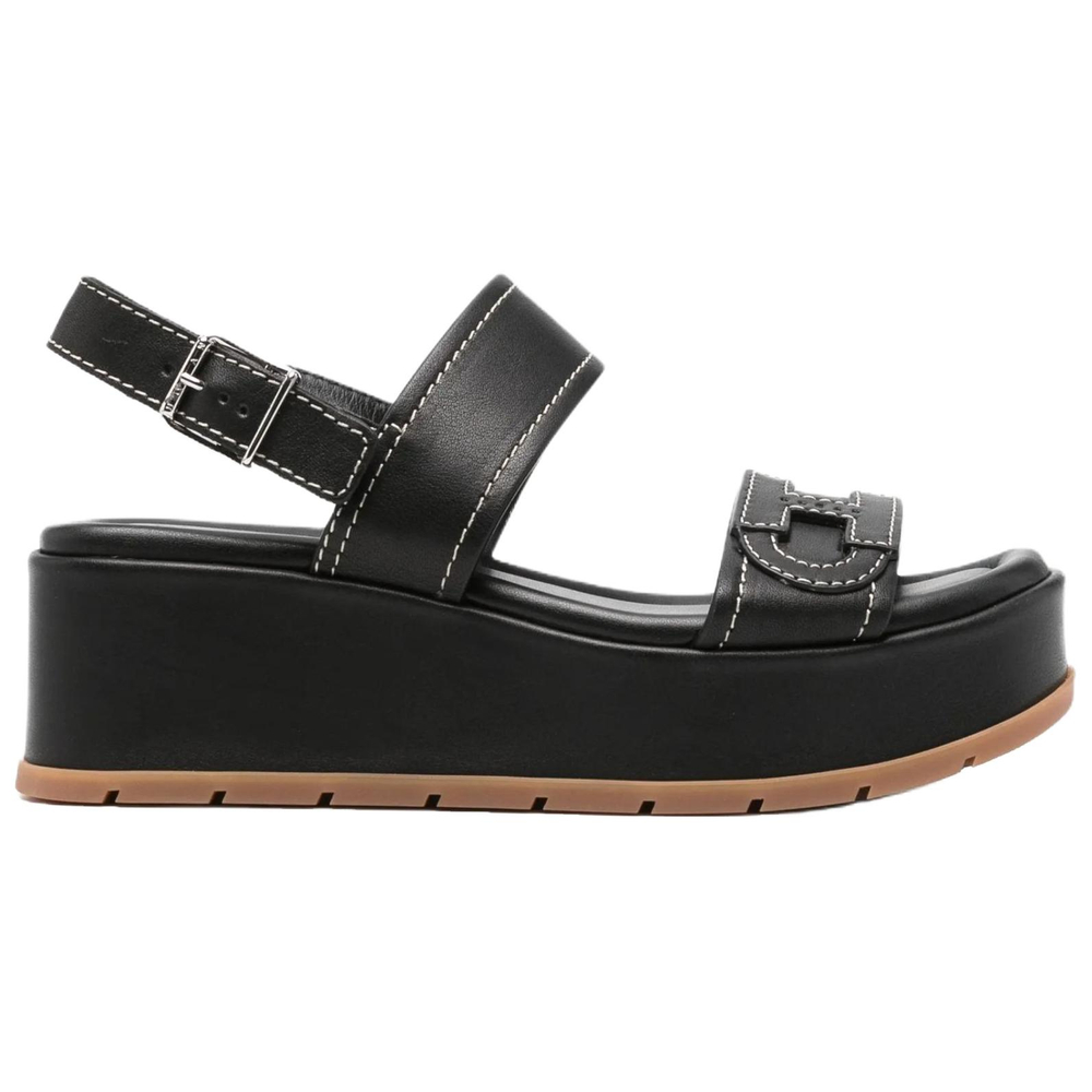 HOGAN One Strap Sandals 6CM Women"s Black