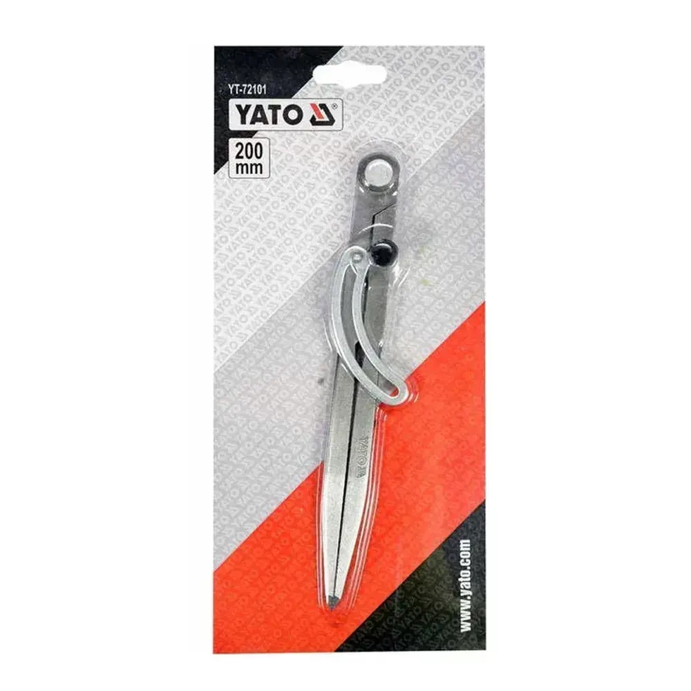 Циркуль разметочный YATO с дугой 200мм (YT-72101)