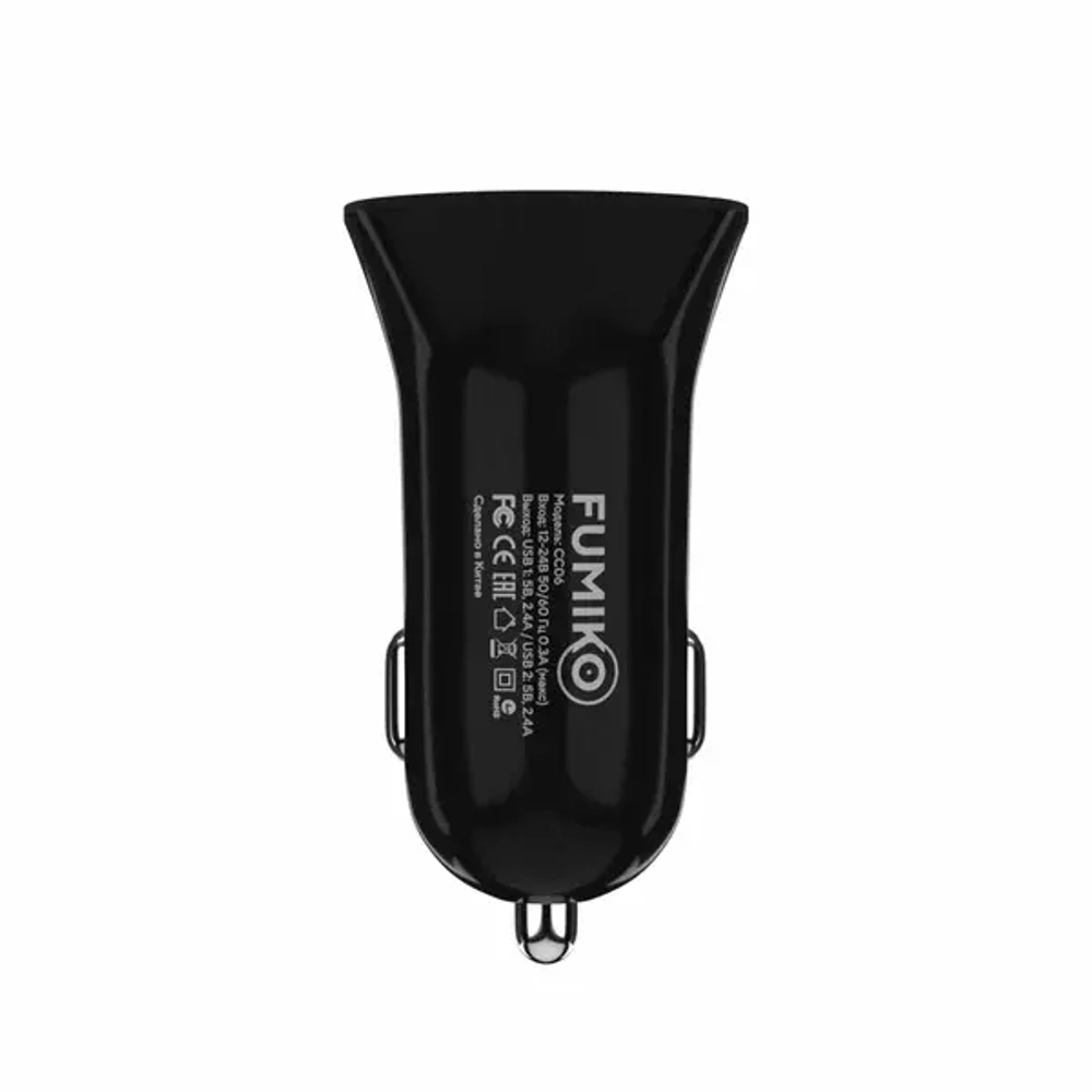 Зарядное устройство FUMIKO CH12 2.4А c Micro черное