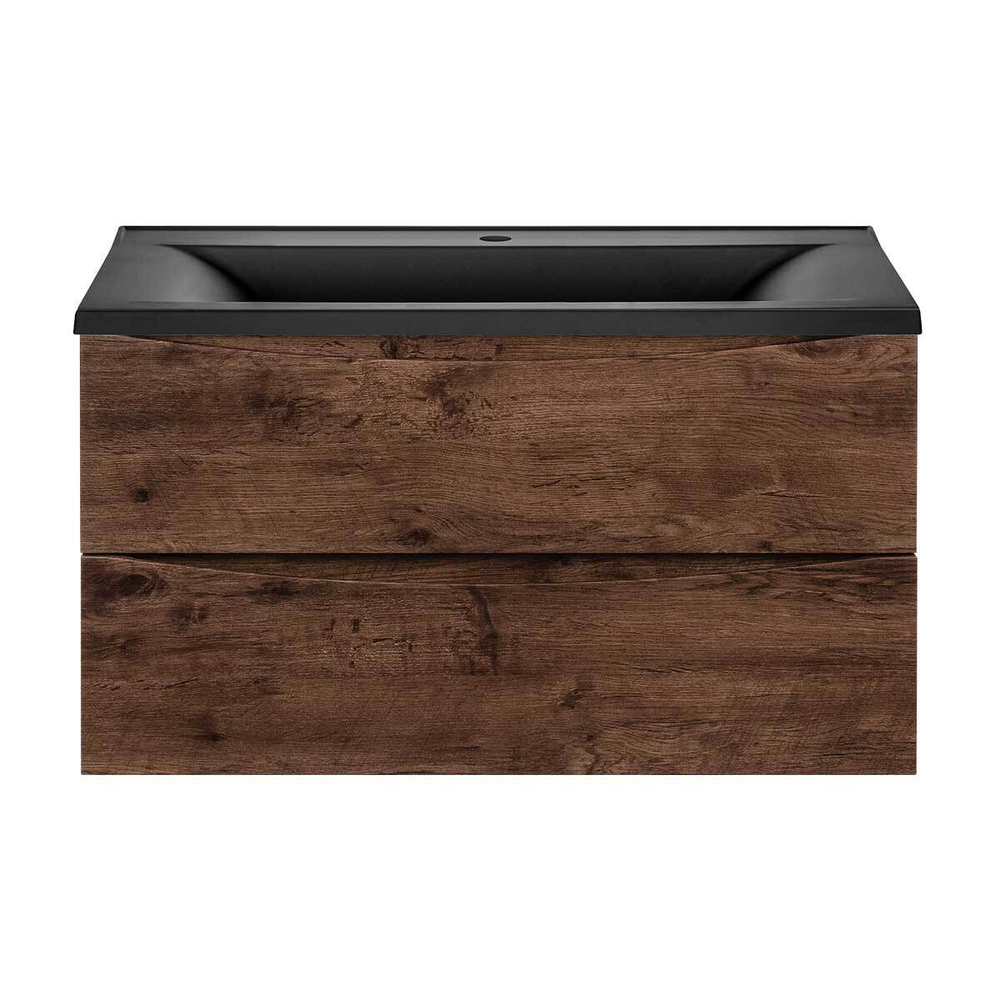 Тумба под раковину Vincea Mia 900 подвесная, 2 выкатных ящика soft close, R.Wood