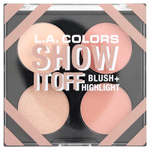 L.A. Colors, Blush + Highlight Palette, Cfp637 Show It Off, 14 г (0,49 унции)