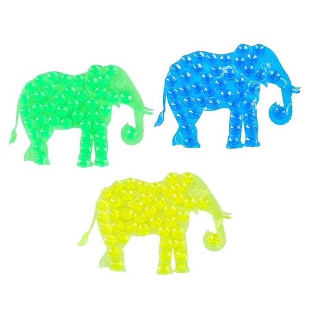 1003309 Мини-коврик для ванны «Слон», 9×12,5 см, цвет МИКС