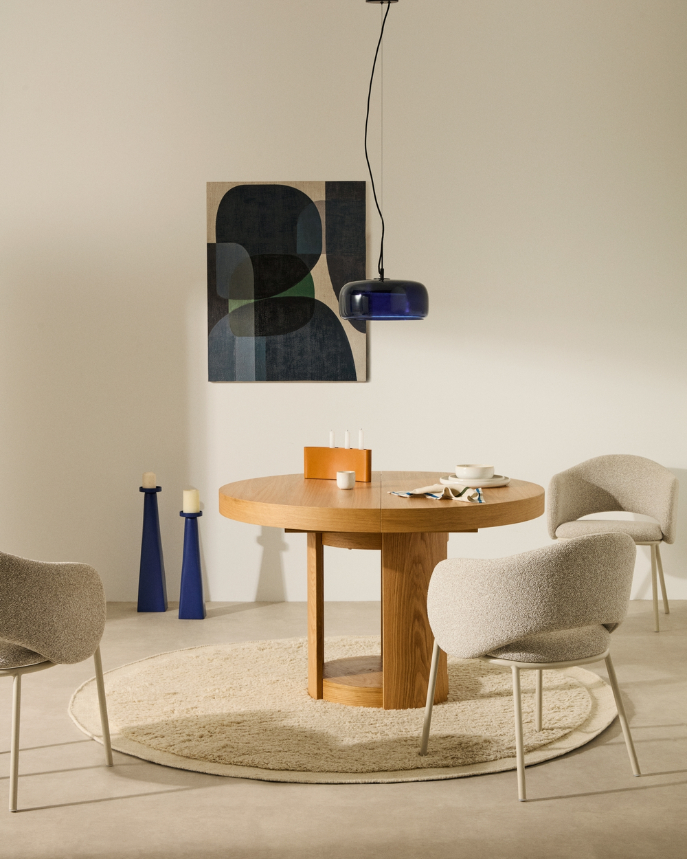 Nemsa абстрактный холст в сине-зеленых тонах, 90 x 60 см