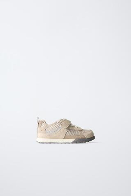 ZARA BAREFOOT МНОГОСЛОЙНЫЕ КРОССОВКИ, БЕЖЕВЫЙ