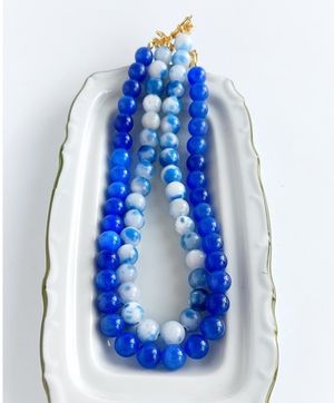 Колье Greece из бусин камня