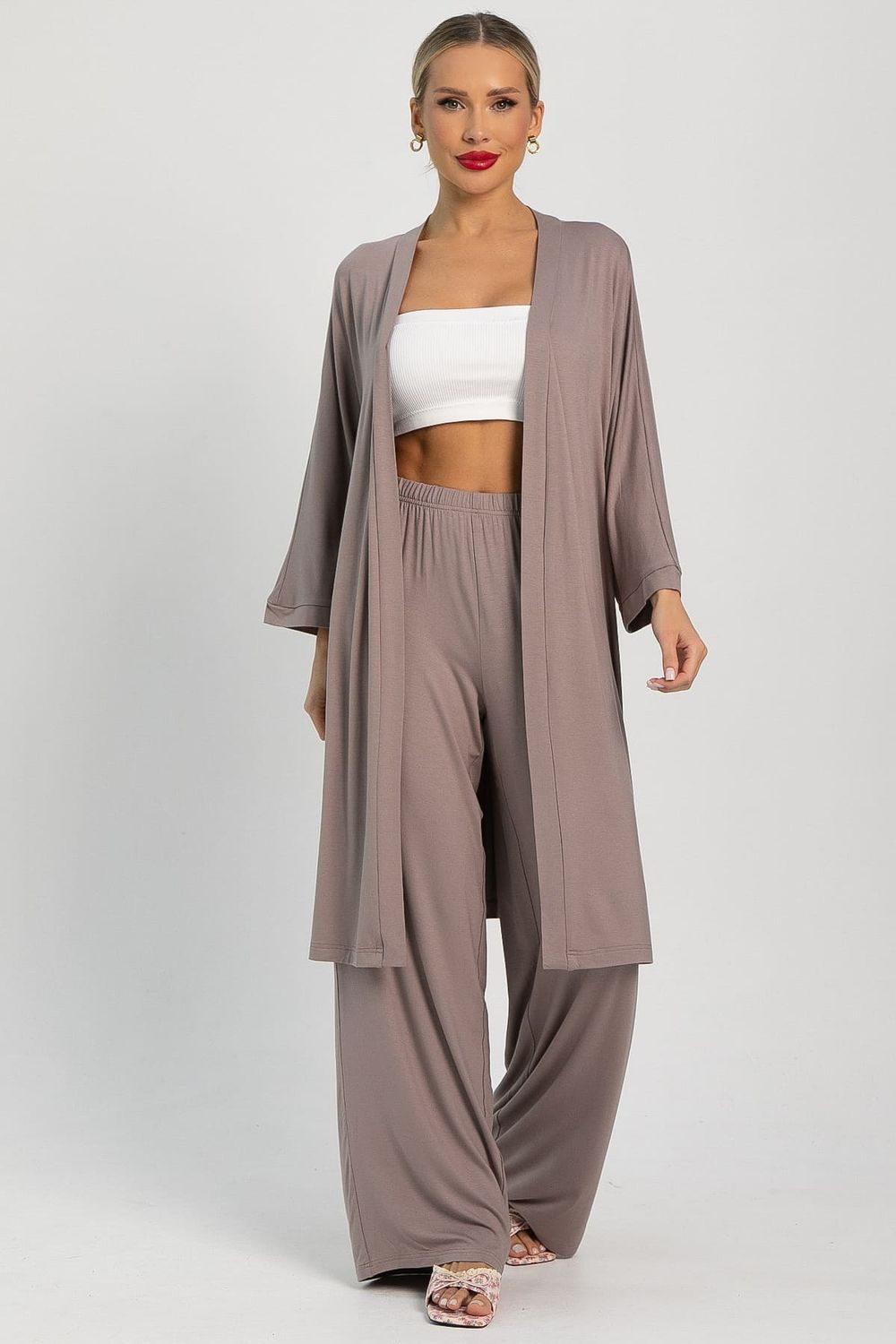 Пеньюар Шелк вискозы (латте) П14486-52М LT Collection