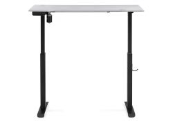 Компьютерный стол Маркос с механизмом подъема 120х75х75 белая шагрень / черный