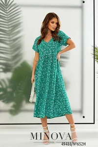 Платье 652Н-зеленый Minova