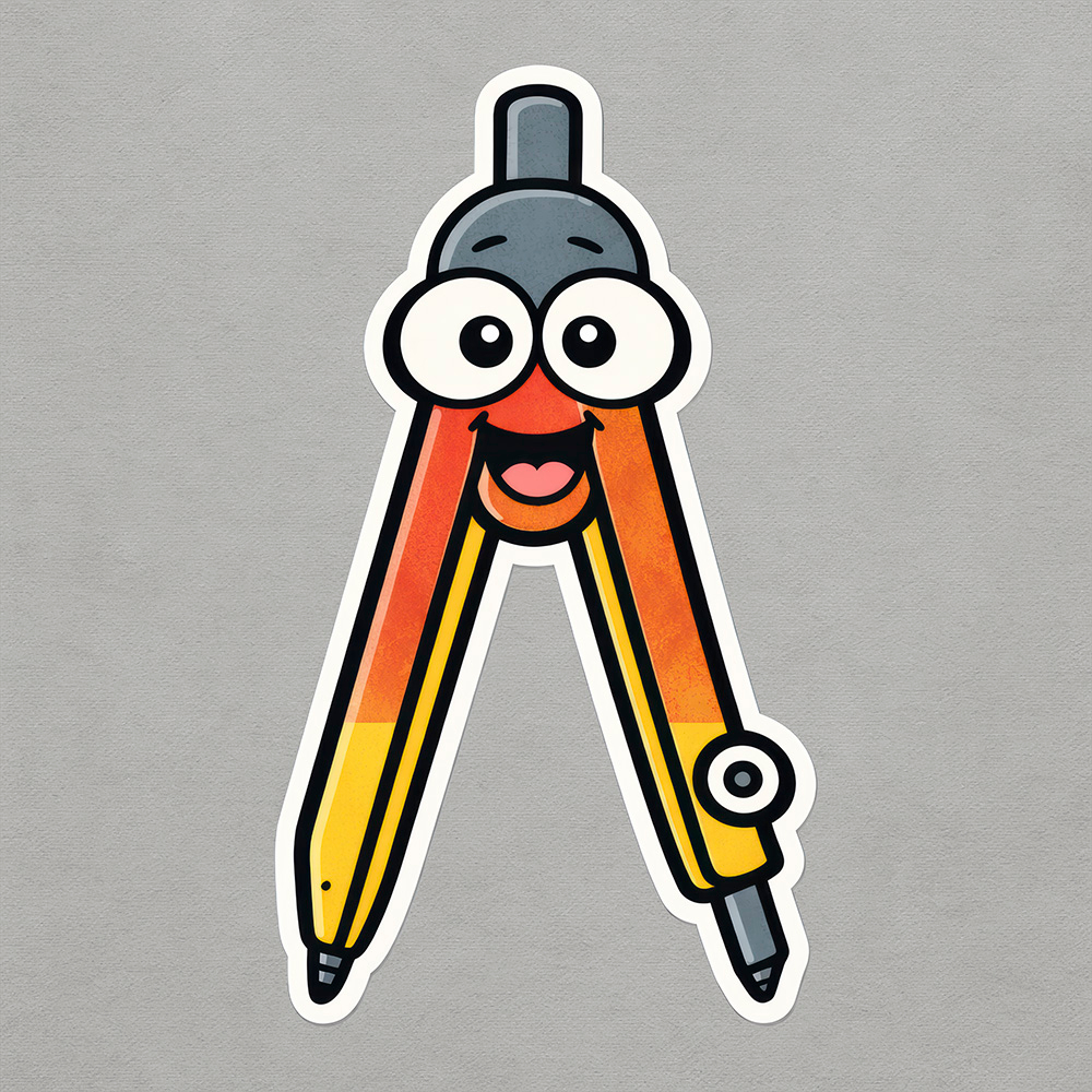 Циркуль (2Д) - декор для фотосессий