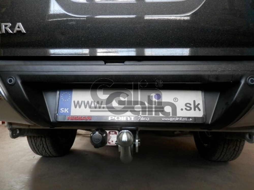 Фаркоп оцинкованный Galia N052A для Nissan Navara D40 2005-(паспорт и сертификат в комплекте)(без электрики)