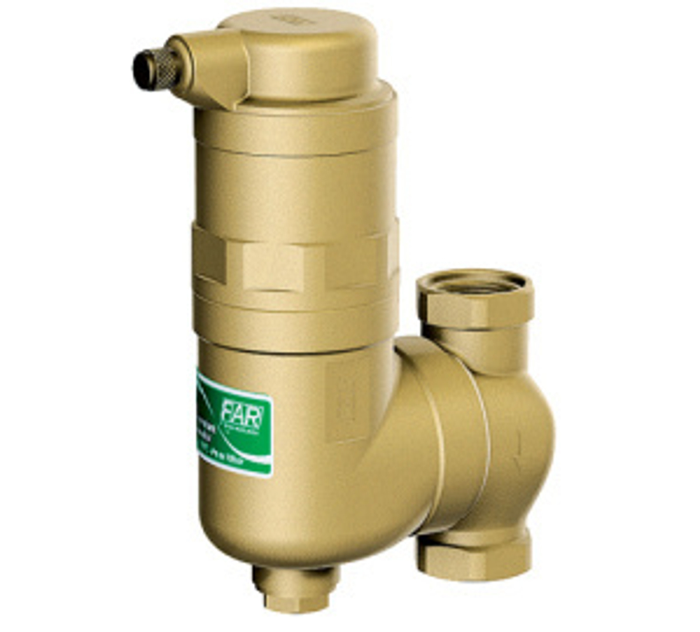 Деаэратор компактный, с поворотным соеденинем, 3/4", ВР-ВР FAR