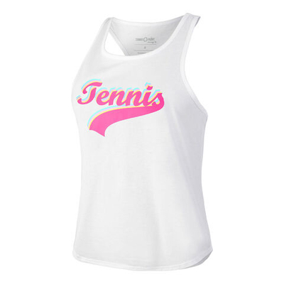 Женская теннисная майка Tennis-Point Tennis Signature Tank Top Women - White, Multicoloured